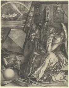 Melencolia I, 1514. Creator: Albrecht Durer