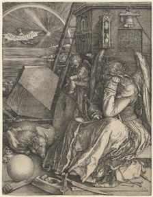 Melencolia I, 1514. Creator: Albrecht Durer