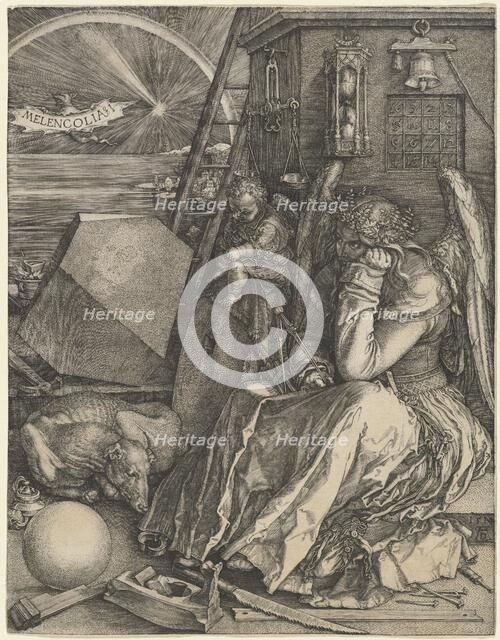 Melencolia I, 1514. Creator: Albrecht Durer.