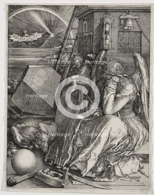 Melencolia I, 1514. Creator: Albrecht Dürer (German, 1471-1528).