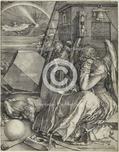 Melencolia I, 1514. Creator: Dürer, Albrecht (1471-1528).