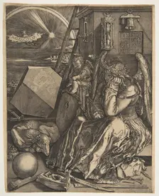 Melencolia I (copy), 1602. Creator: Jan Wierix