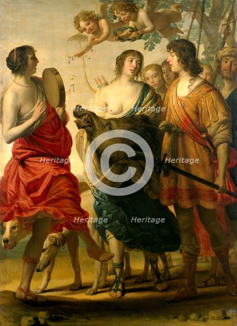 Meleager and Atalanta, 1632. Creator: Honthorst; Gerrit; van (1590-1656).