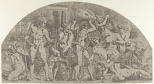 Meleager Bringing the Boar's Head to Atalanta, 1540-45. Creator: Antonio Fantuzzi