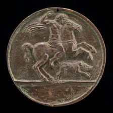 Meleager on Horseback [reverse], late 15th - early 16th century. Creator: Unknown