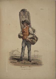 Melon seller. From the Series "Cris de Paris" (The Cries of Paris), 1815. Creator: Vernet, Carle (1758-1836)