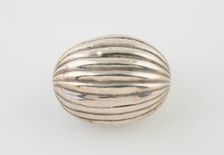 Melon-Shaped Nutmeg Grater, Europe, c. 1840/50. Creator: Unknown