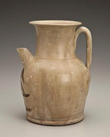 Melon-shaped ewer with bird design, date unknown. Creator: Unknown