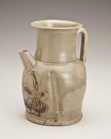 Melon-shaped ewer with foliage design, 800s. Creator: Unknown
