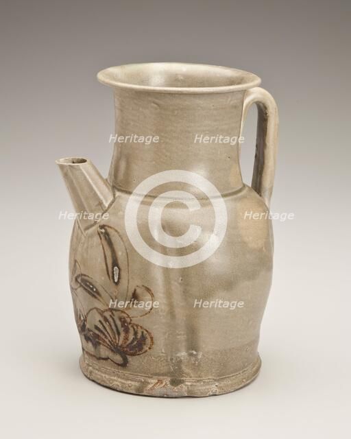 Melon-shaped ewer with foliage design, 800s. Creator: Unknown.