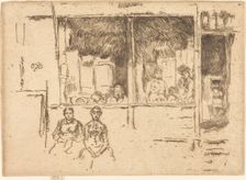 Melon-Shop, Hounsditch, c. 1886/1888. Creator: James Abbott McNeill Whistler