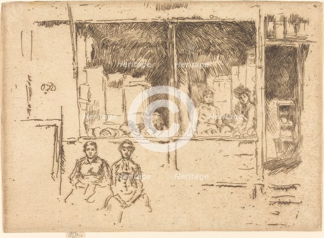 Melon-Shop, Hounsditch, c. 1886/1888. Creator: James Abbott McNeill Whistler.