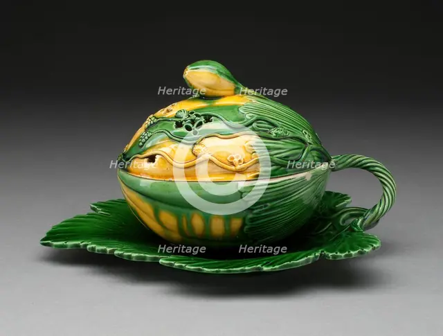 Melon Tureen, Staffordshire, 1760/70. Creator: Staffordshire Potteries.