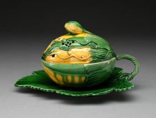 Melon Tureen, Staffordshire, 1760/70. Creator: Staffordshire Potteries