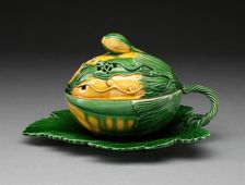 Melon Tureen, Staffordshire, 1760/70. Creator: Staffordshire Potteries