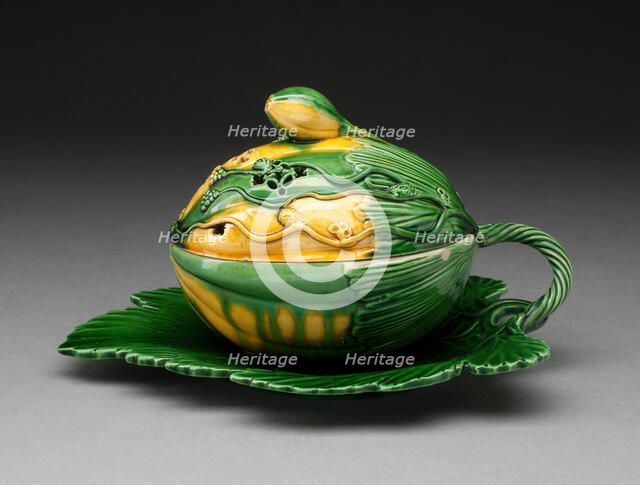 Melon Tureen, Staffordshire, 1760/70. Creator: Staffordshire Potteries.