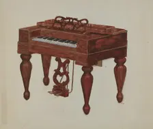 Melodeon, c. 1936. Creator: Rex F Bush