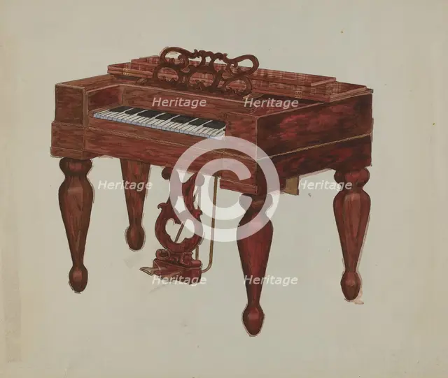 Melodeon, c. 1936. Creator: Rex F Bush.