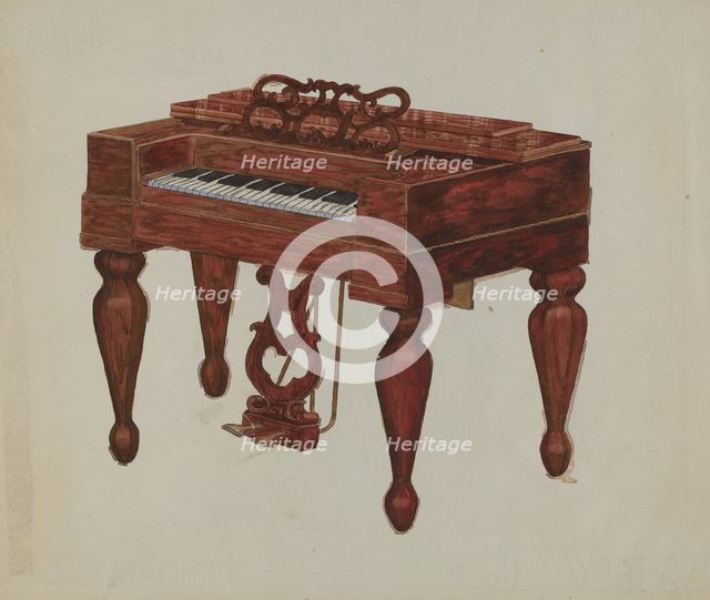 Melodeon, c. 1936. Creator: Rex F Bush.
