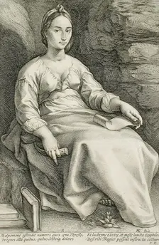 Melpomene, 1592. Creator: Hendrik Goltzius