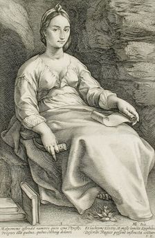 Melpomene, 1592. Creator: Hendrik Goltzius