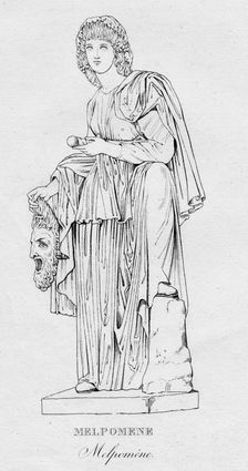 Melpomene (Melpoméne) c1850