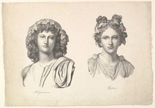 Melpomene and Thalia, 1823-26. Creator: Johann Gottfried Schadow