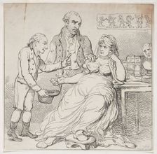 Melpomene in the Dumps, or Child's Play Defended by Theatrical Monarchs, Dece..., December 14, 1804. Creator: Thomas Rowlandson