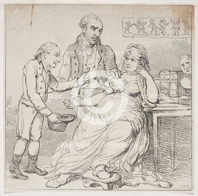 Melpomene in the Dumps, or Child's Play Defended by Theatrical Monarchs, Dece..., December 14, 1804. Creator: Thomas Rowlandson.