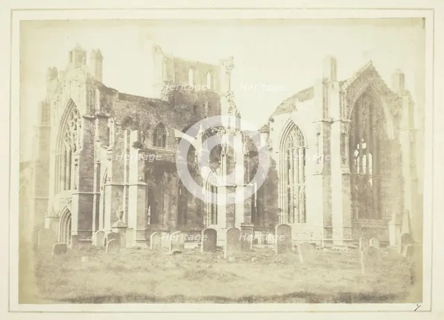 Melrose Abbey, 1844. Creator: William Henry Fox Talbot.