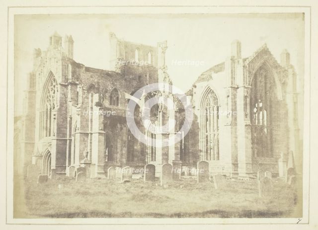 Melrose Abbey, 1844. Creator: William Henry Fox Talbot.