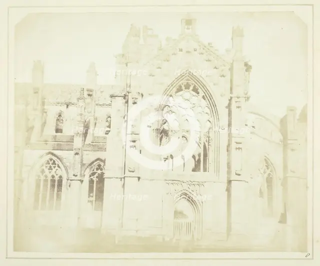 Melrose Abbey, 1844. Creator: William Henry Fox Talbot.