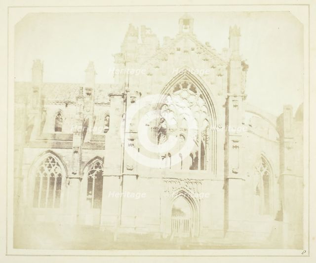 Melrose Abbey, 1844. Creator: William Henry Fox Talbot.