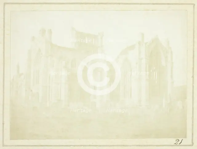 Melrose Abbey, 1844. Creator: William Henry Fox Talbot.
