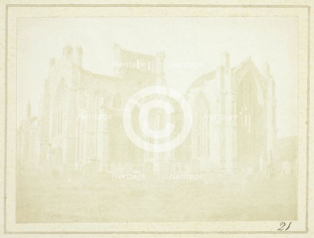 Melrose Abbey, 1844. Creator: William Henry Fox Talbot.