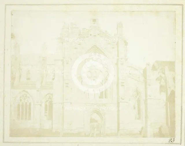 Melrose Abbey, 1844. Creator: William Henry Fox Talbot.