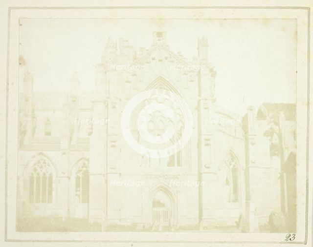 Melrose Abbey, 1844. Creator: William Henry Fox Talbot.