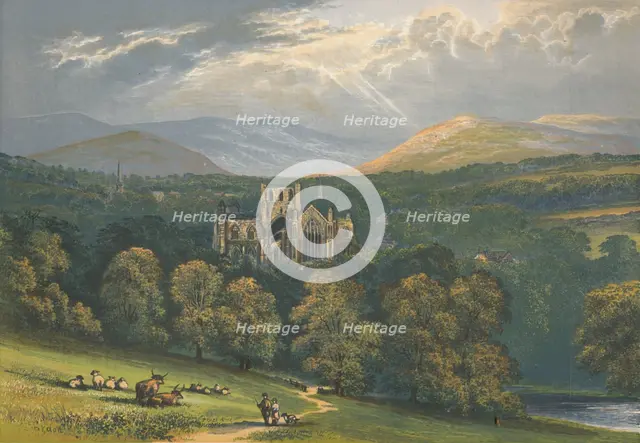 'Melrose Abbey', 1882, (1897). Artist: Alexander Francis Lydon.