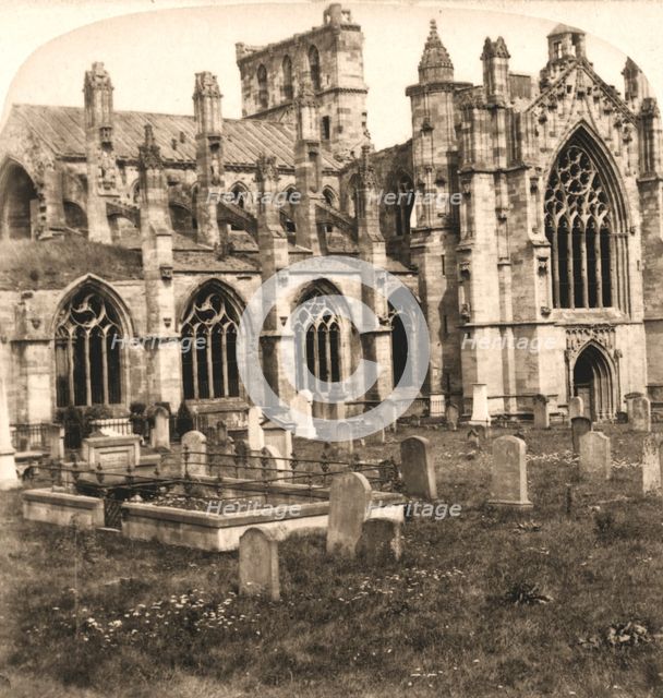 'Melrose Abbey, Melrose, Scotland', 1896.  Creator: Works and Sun Sculpture Studios.