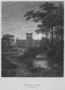 Melrose Abbey, Roxburghshire 1814. Artist: John Greig