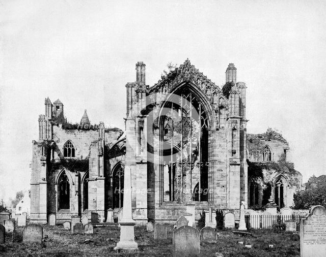 Melrose Abbey, Scotland, 1893.Artist: John L Stoddard
