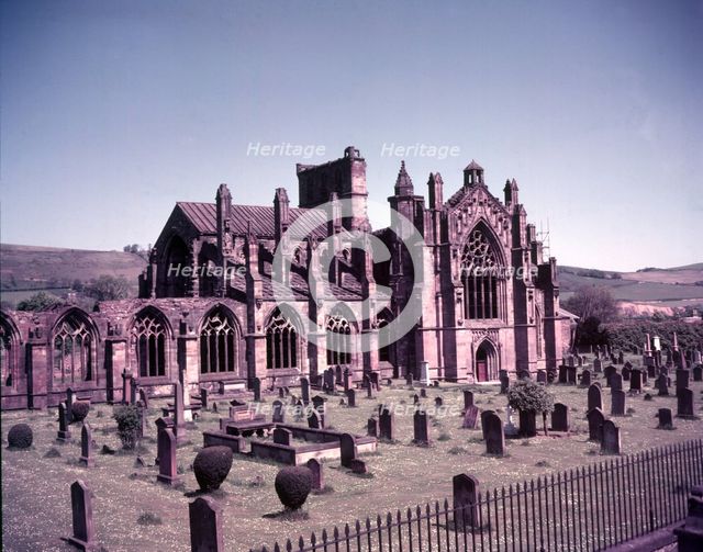 Melrose Abbey, Scotland, c1955. Creator: Arthur Charles Kirby Ware.