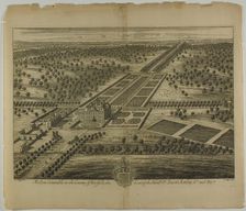 Melton Constable in the County of Norfolk, plate 51 from Britannia Illustrata, published 1707. Creator: Johannes Kip
