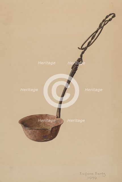 Melting Ladle, 1939. Creator: Eugene Bartz.