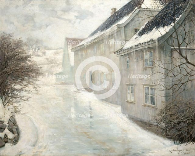 Melting snow, 1906. Creator: Karl Dornberger.