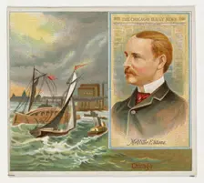 Melville E. Stone, The Chicago Daily News, from the American Editors series (N35) for Alle..., 1887. Creator: Allen & Ginter