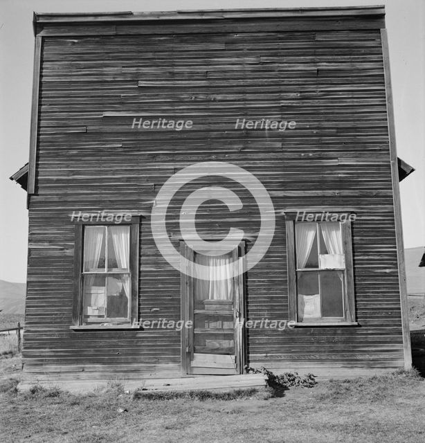 Member of Ola self help sawmill co-op..., "Jacknife Saloon", Gem County, Idaho, 1939. Creator: Dorothea Lange.