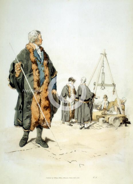 Member of a London Wardmote Inquest in official dress, 1808. Artist: William Henry Pyne