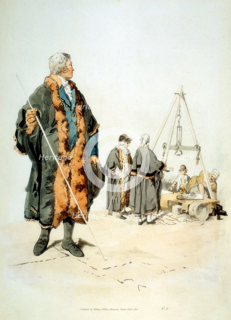 Member of a London Wardmote Inquest in official dress, 1808. Creator: William Henry Pyne.