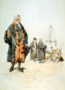 Member of a London Wardmote Inquest in official dress, 1808. Creator: William Henry Pyne